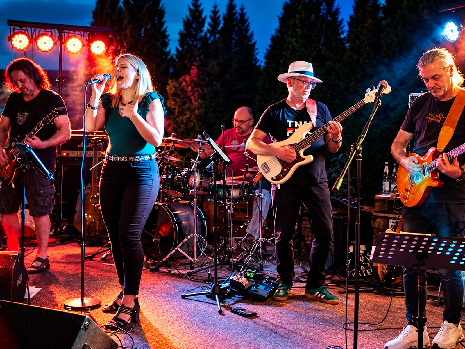 Clean & Overdrive live auf der Bühne
